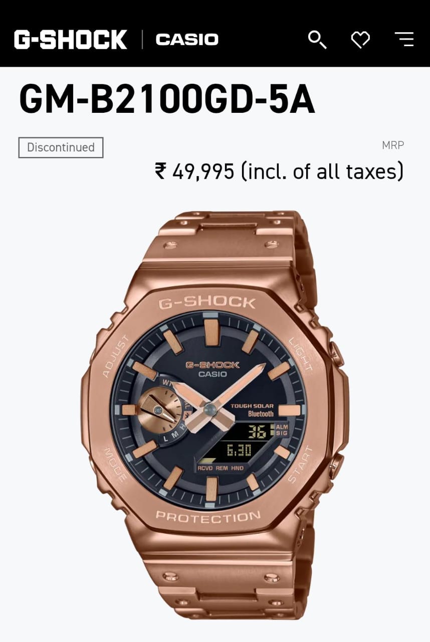 New Casio G shock gm2100