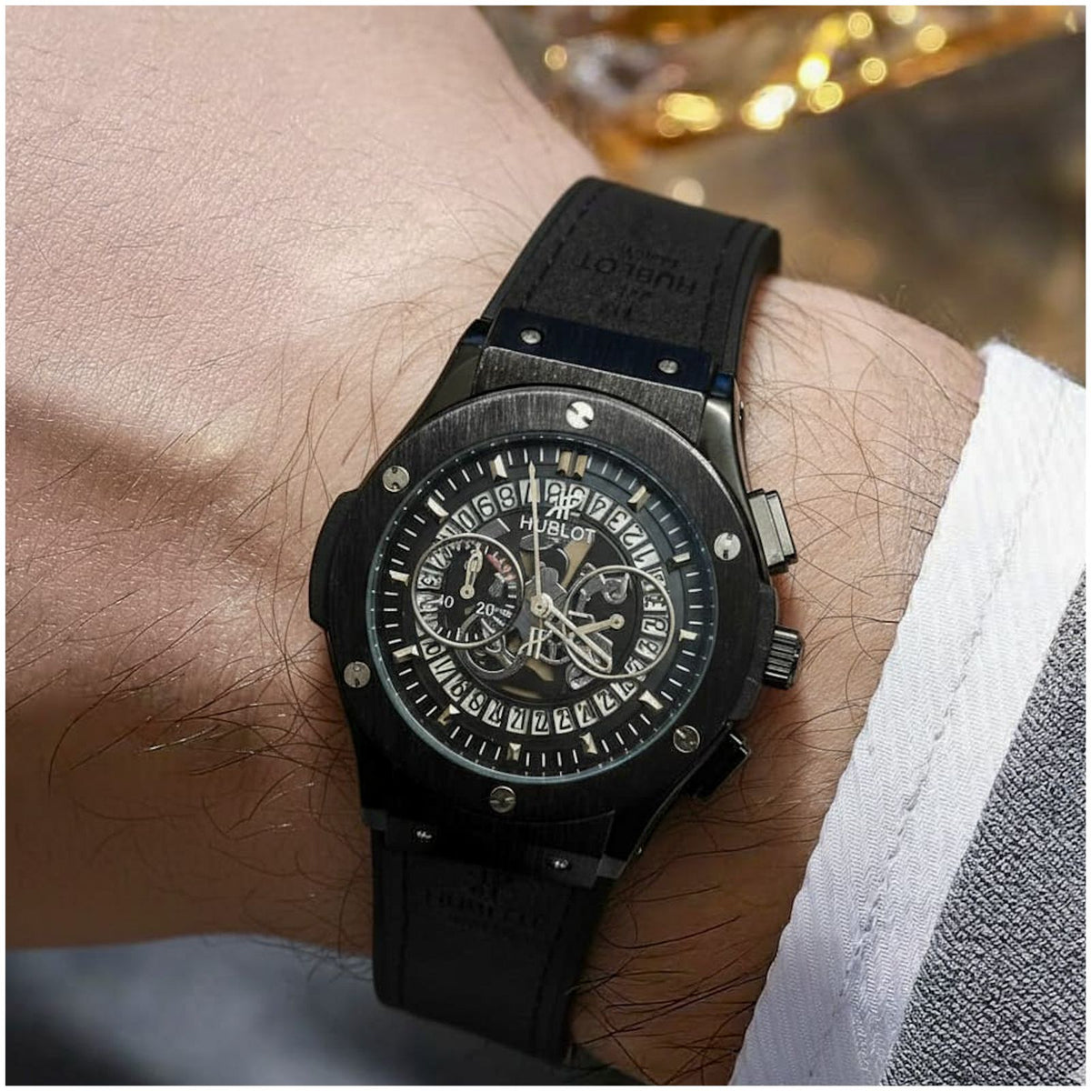 Hub.lot Big Bang Calendar Leather Belt
