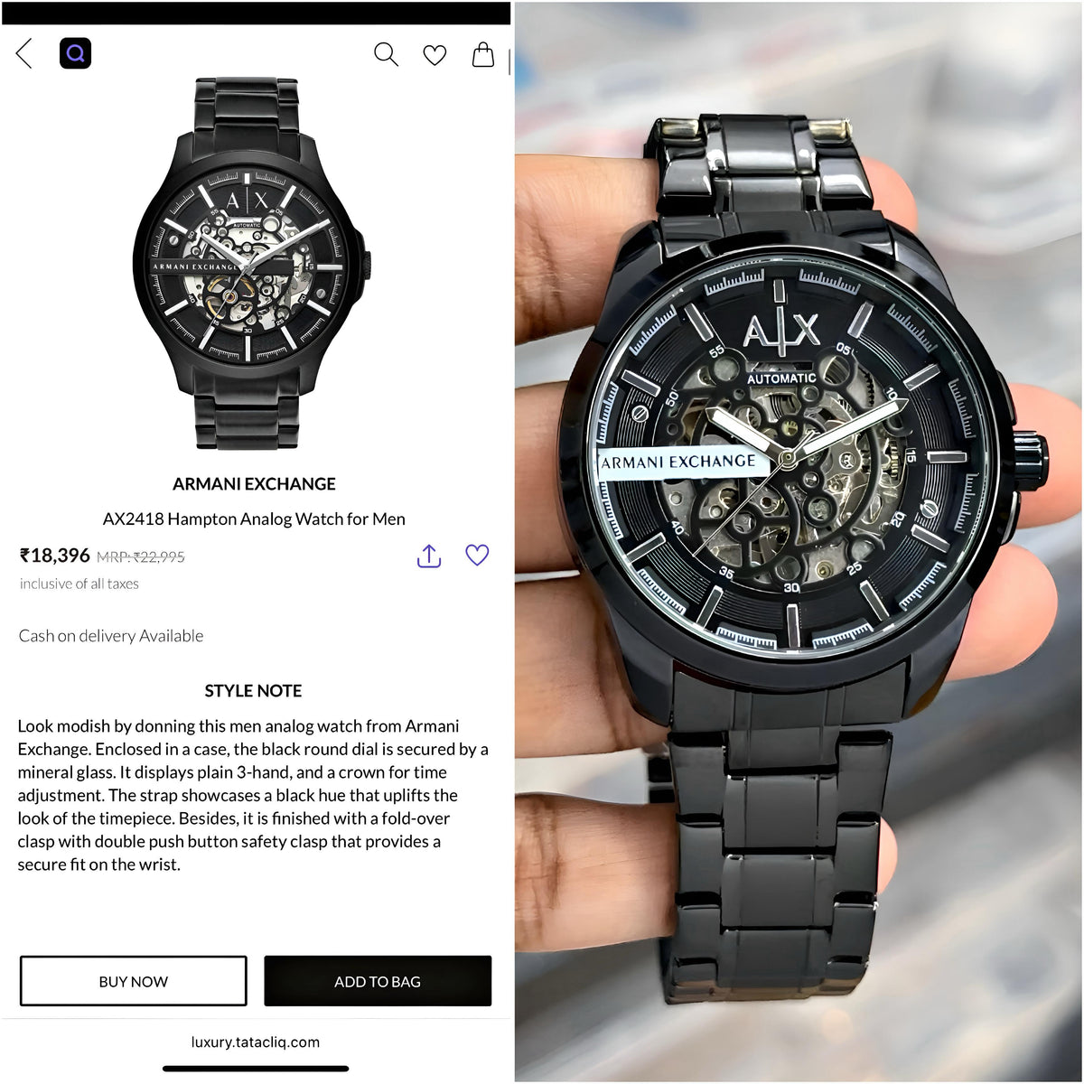 Ar.mani Exchange Ax2418 Hampton Automatic