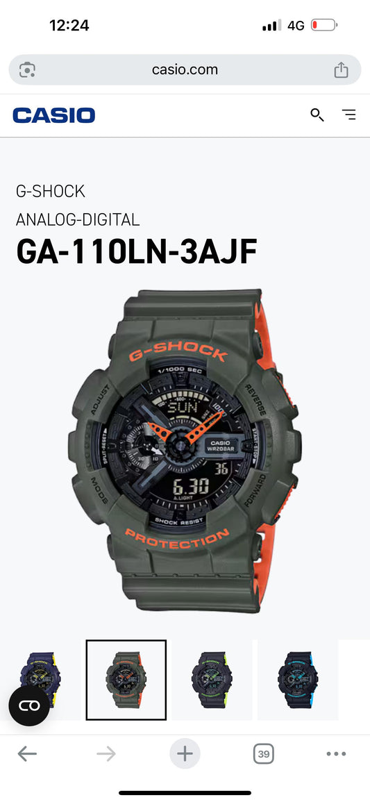 NEW G-SHOCK GA110
