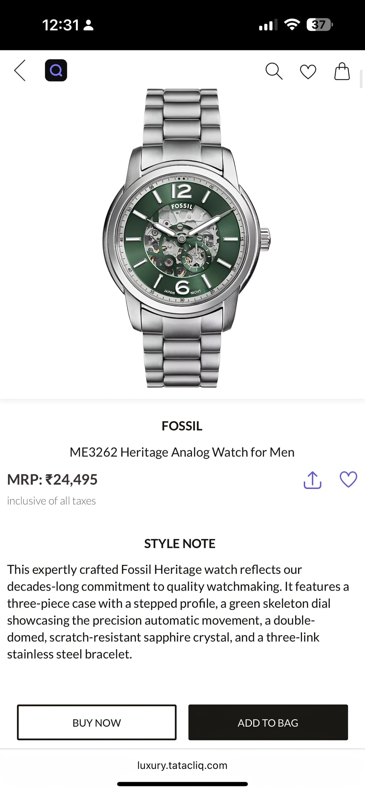 Fos.sil Heritage Automatic