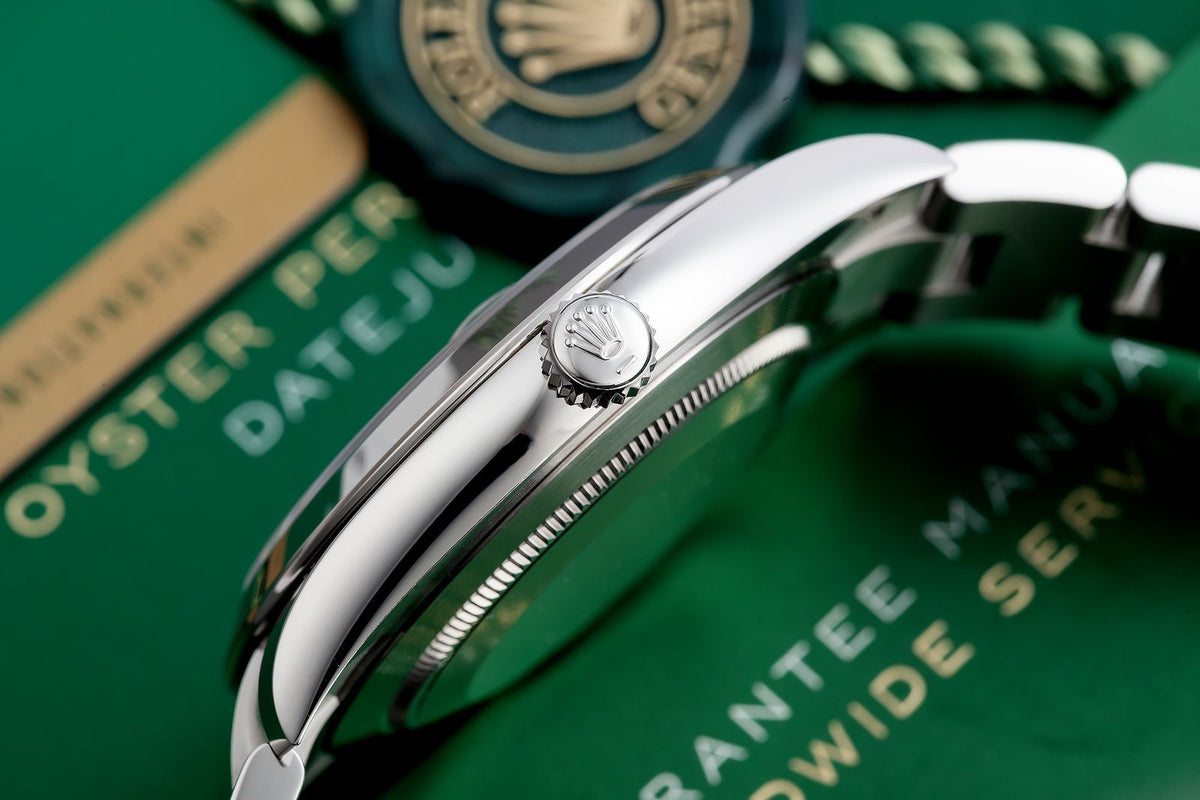 Rol.ex Datejust 41 126300 'Wimbledon' Stainless Steel Slate Dial Oyster