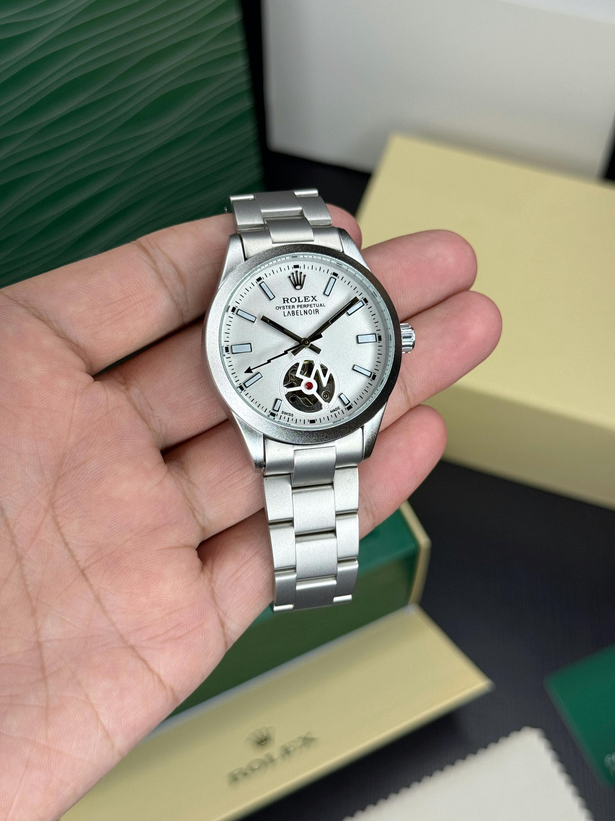 Rol.ex Oyster perpetual Label Noir Automatic