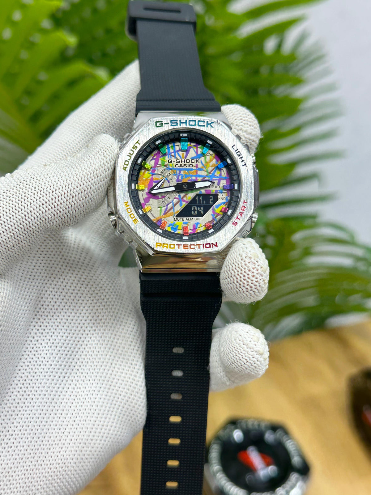 NEW G-SHOCK GM2100 RAINBOW FACE WITH METAL BODY
