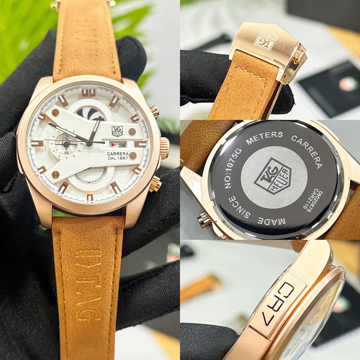 New TAG HEUER CARRERA CR7 EXCLUSIVE SUEDE BROWN