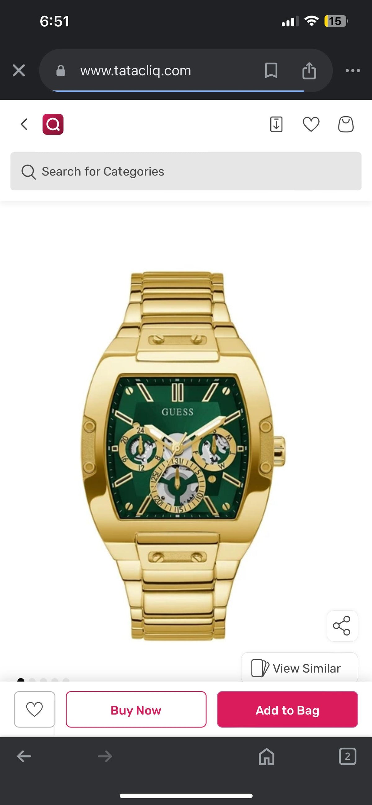 NEW GUESS ANALOG GW0456G3