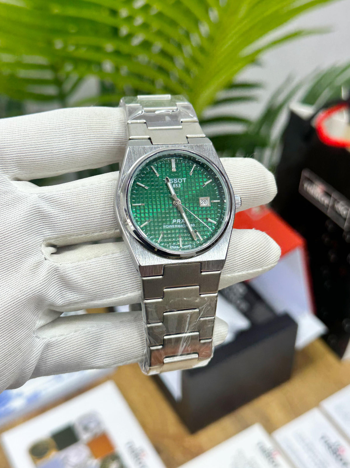 Tis.sot PRX Powermatic 80 super slim silver green