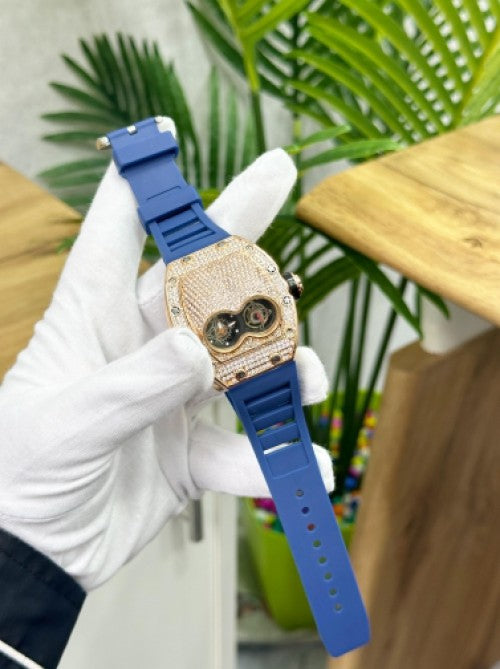 RICH.ARD MILLE BLUE FULL DIAMOND ICED