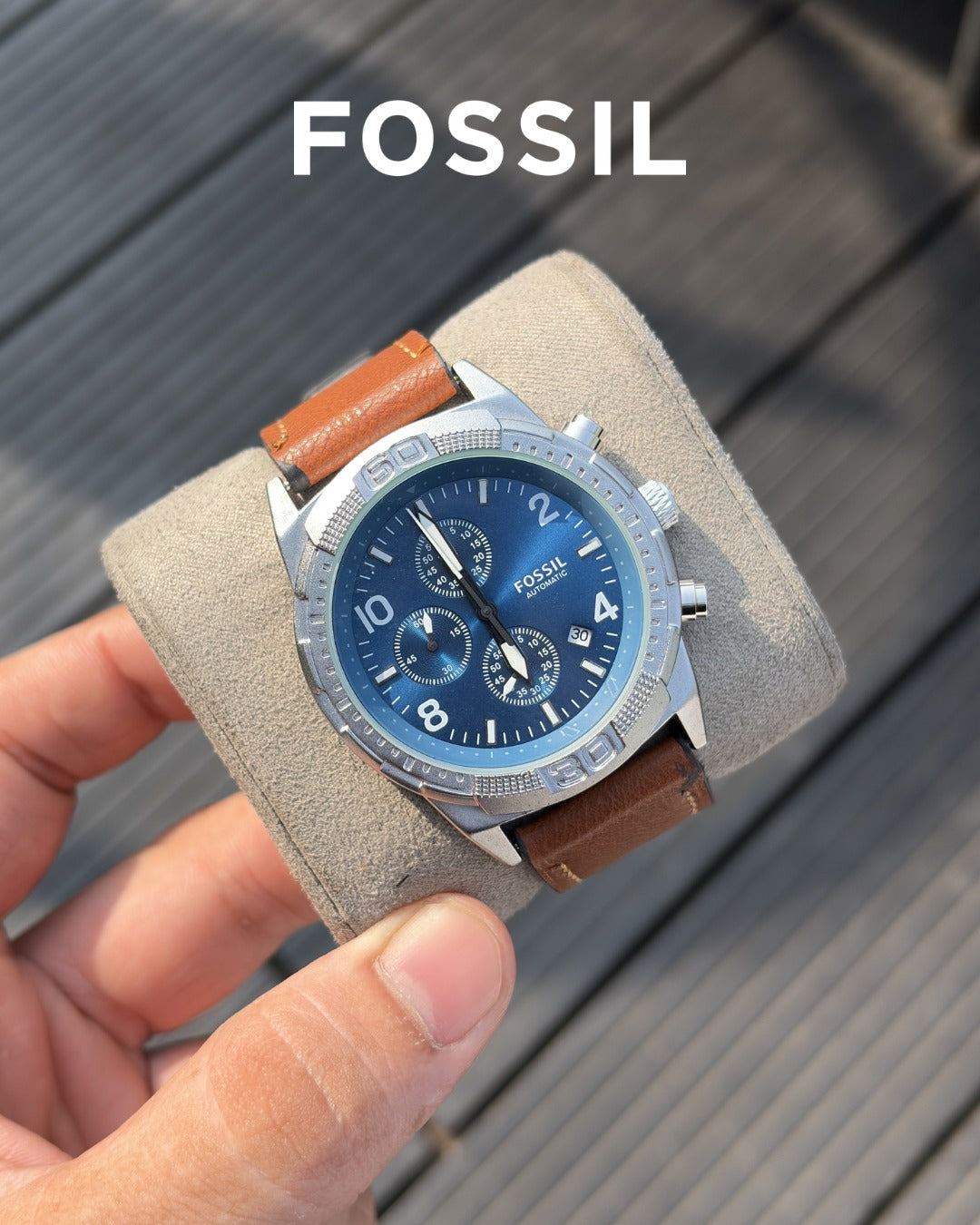 Fos.sil Bronson Chronograph Luggage Leather