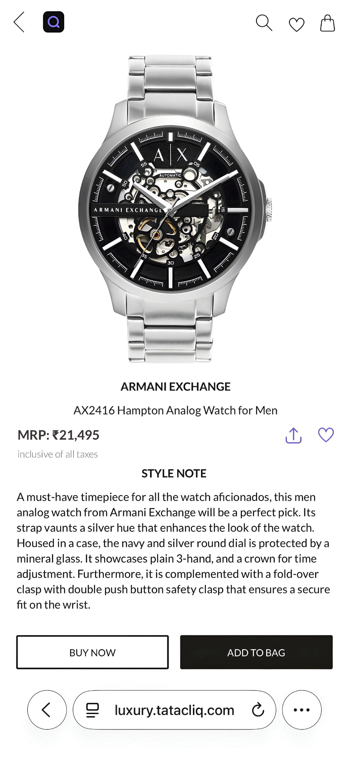 Ar.mani Exchange Ax2418