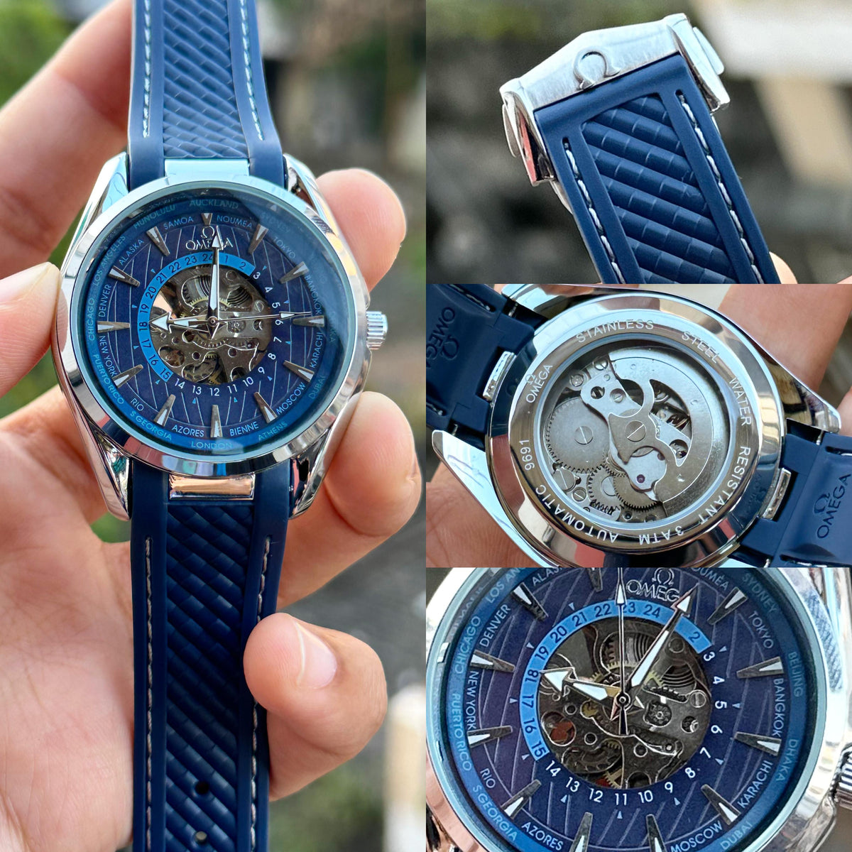 Om.ega Seamasters World Map Series