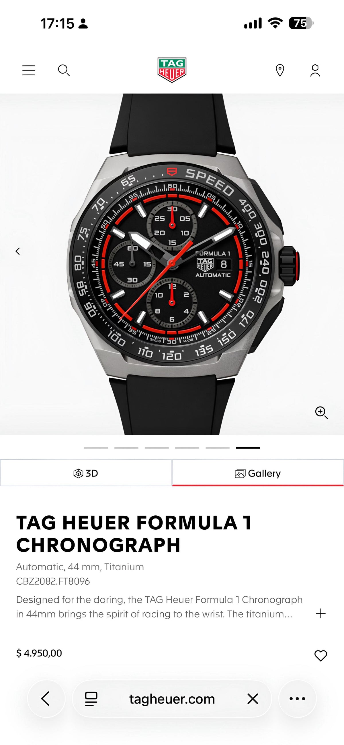 NewTAG Heuer Formula 1 Chronograph