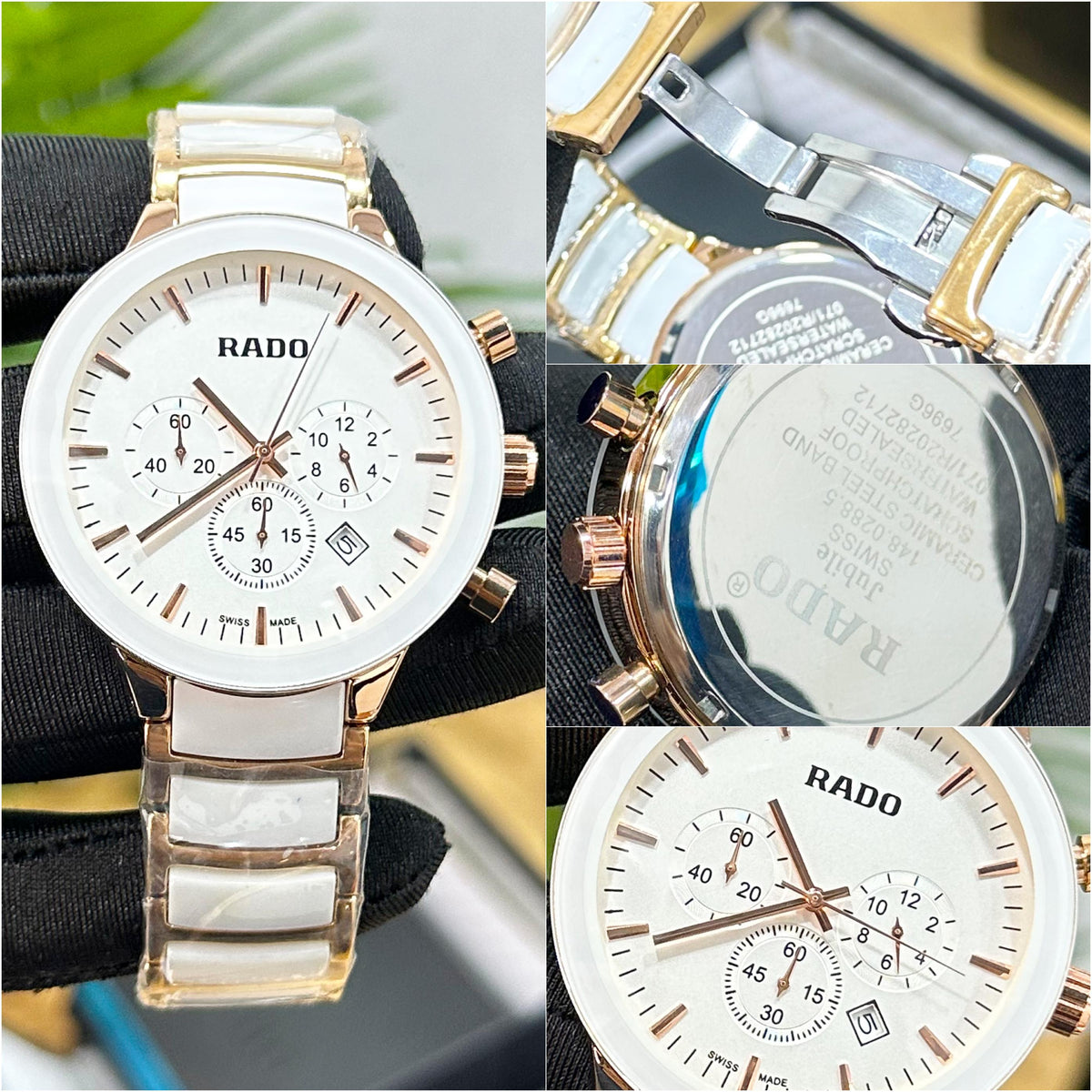 NEW! RADO CENTRIX CHRONOGRAPH IN WHITE ROSE