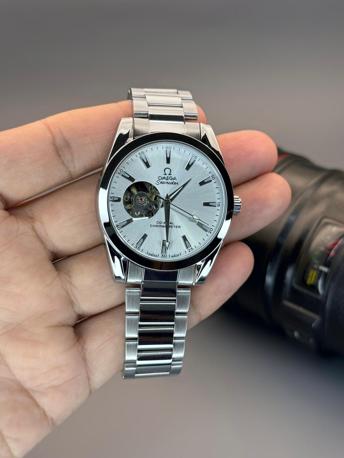 Om.ega Aqua Terra Automatic Skeleton