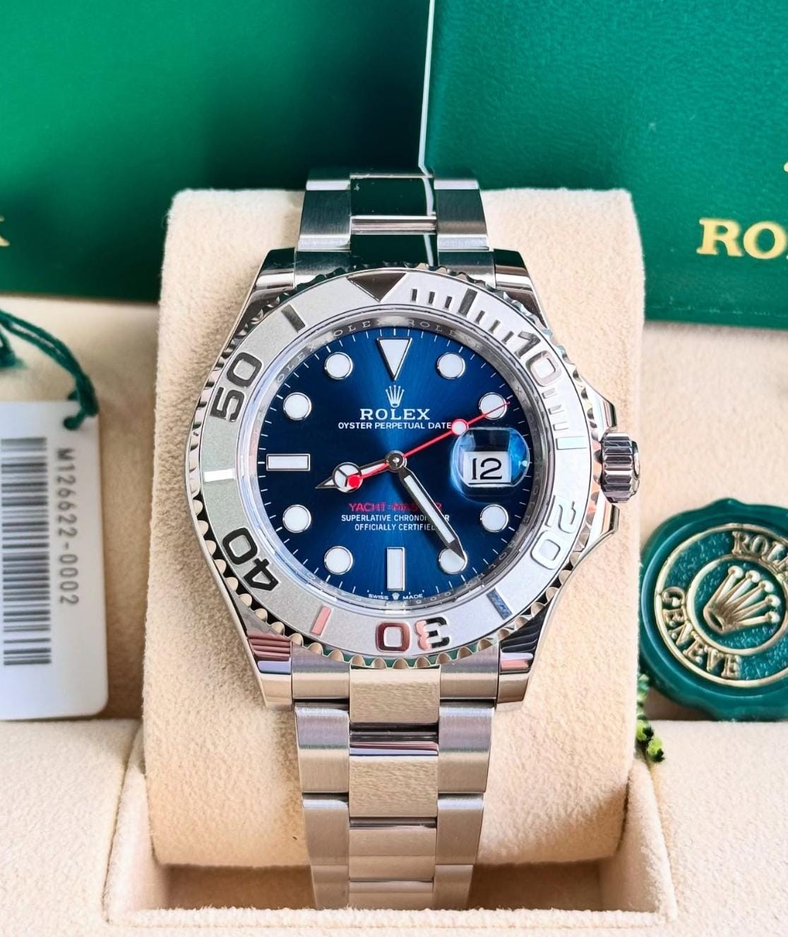 Rol.ex Oyster Perpetual Yacht Master Silver-Blue