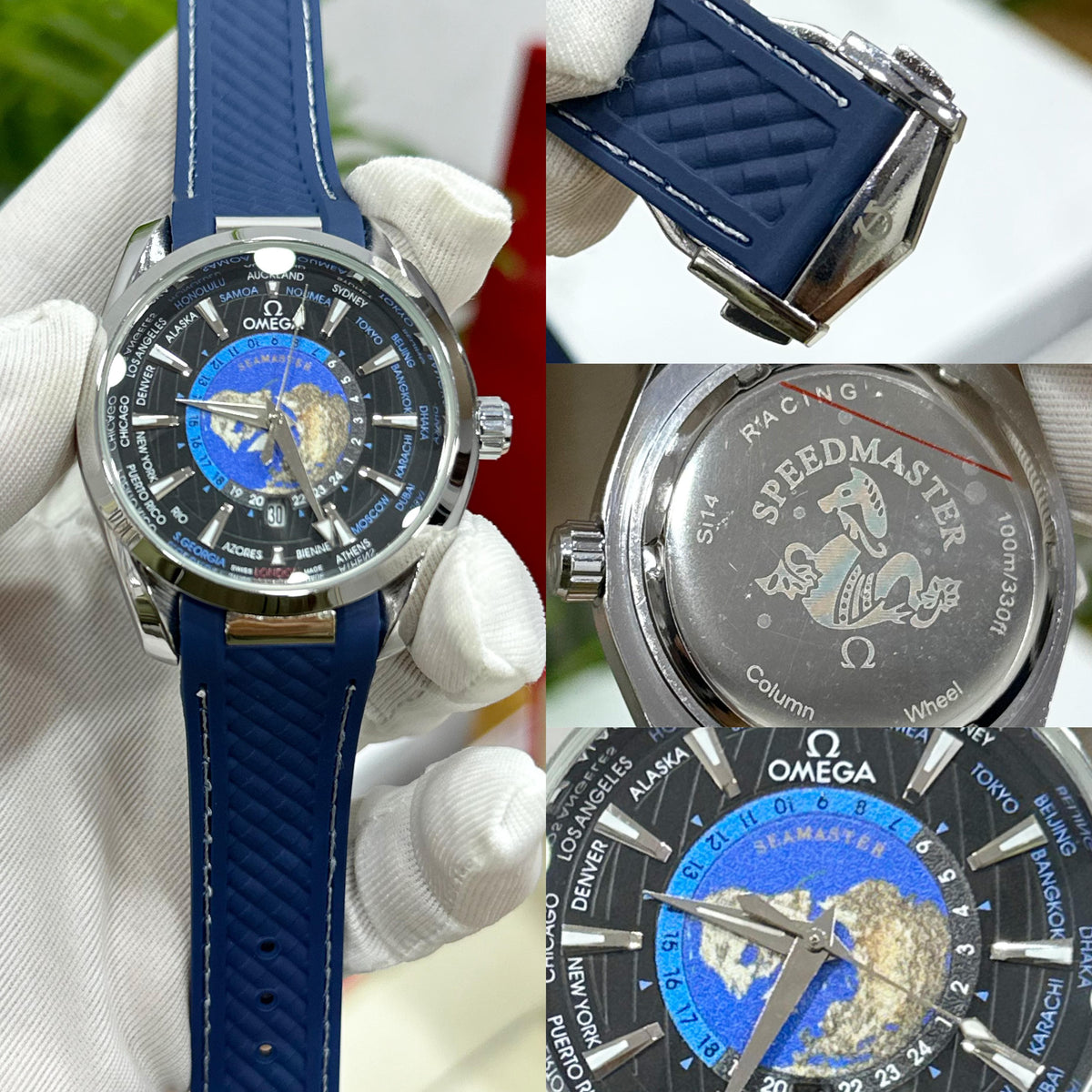 Om.ega Aquaterra World Map Series