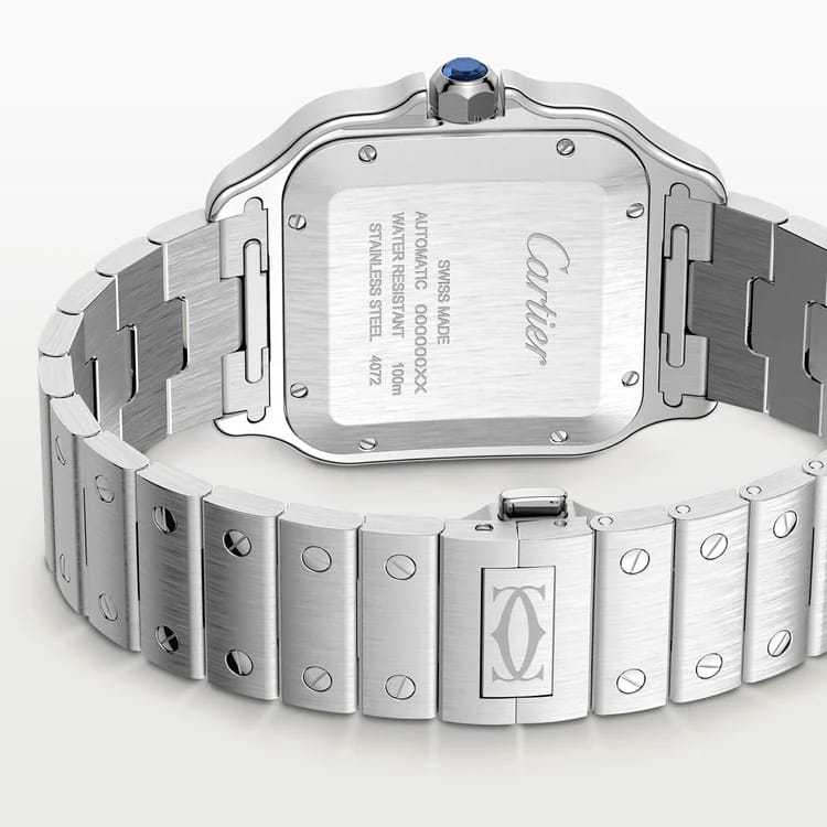 Car.tier Santos Automatic silver green