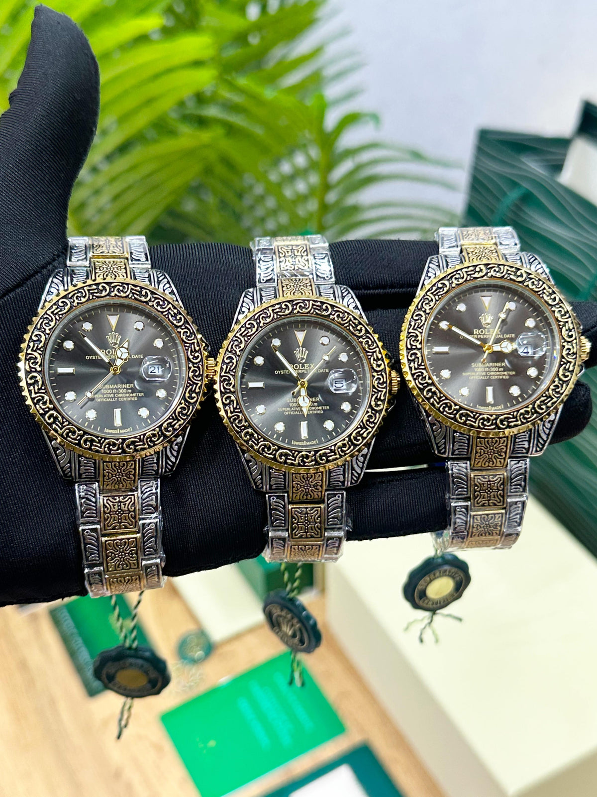 ROL.EX ALL ENGRAVED GOLD & STEEL
