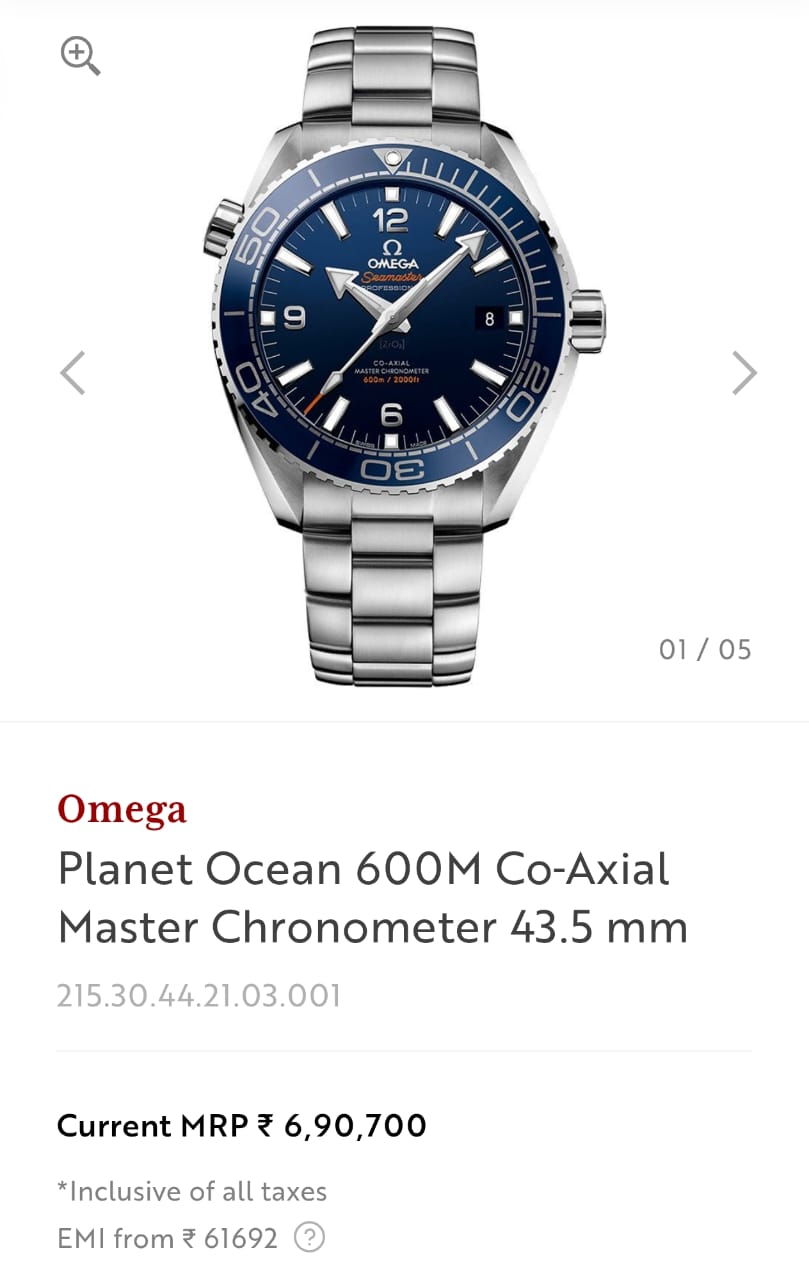 Om.ega Seamaster Planet Ocean 600M Automatic