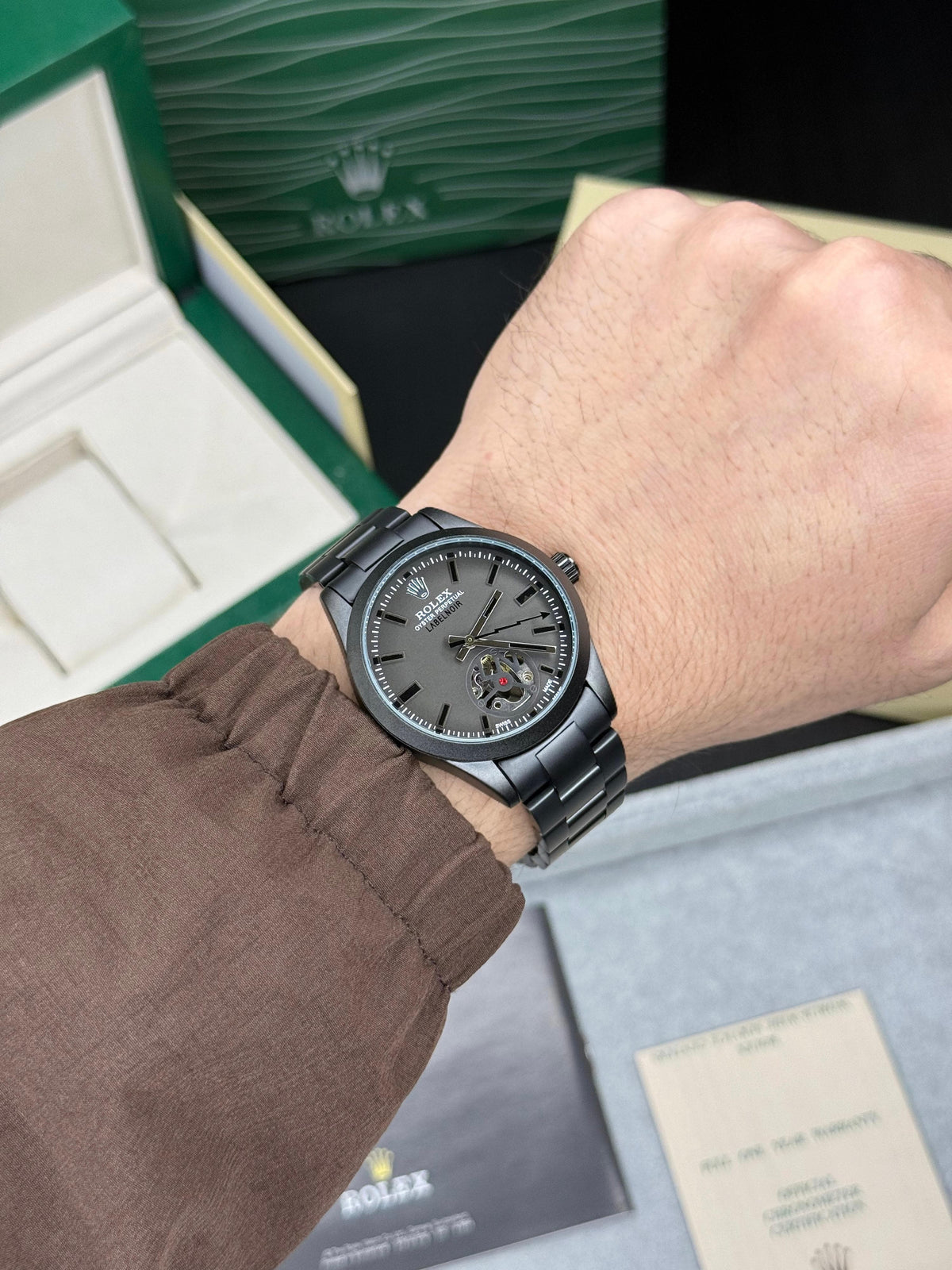 Rol.ex Oyster Perpetual Label Noir Automatic