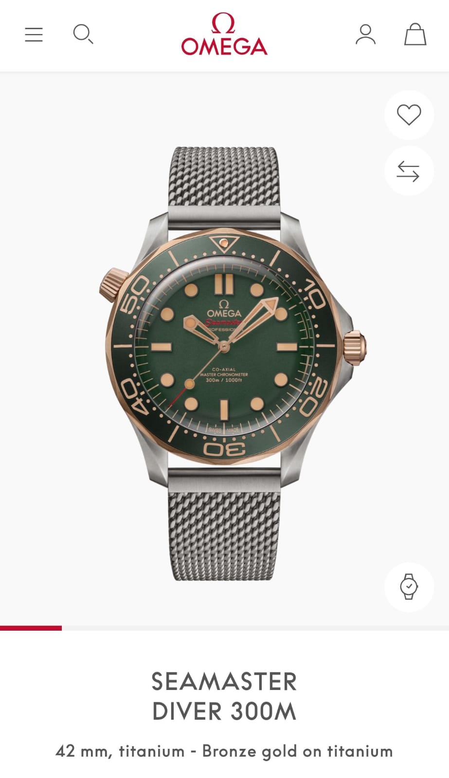 Om.ega seamaster diver 300M automatic