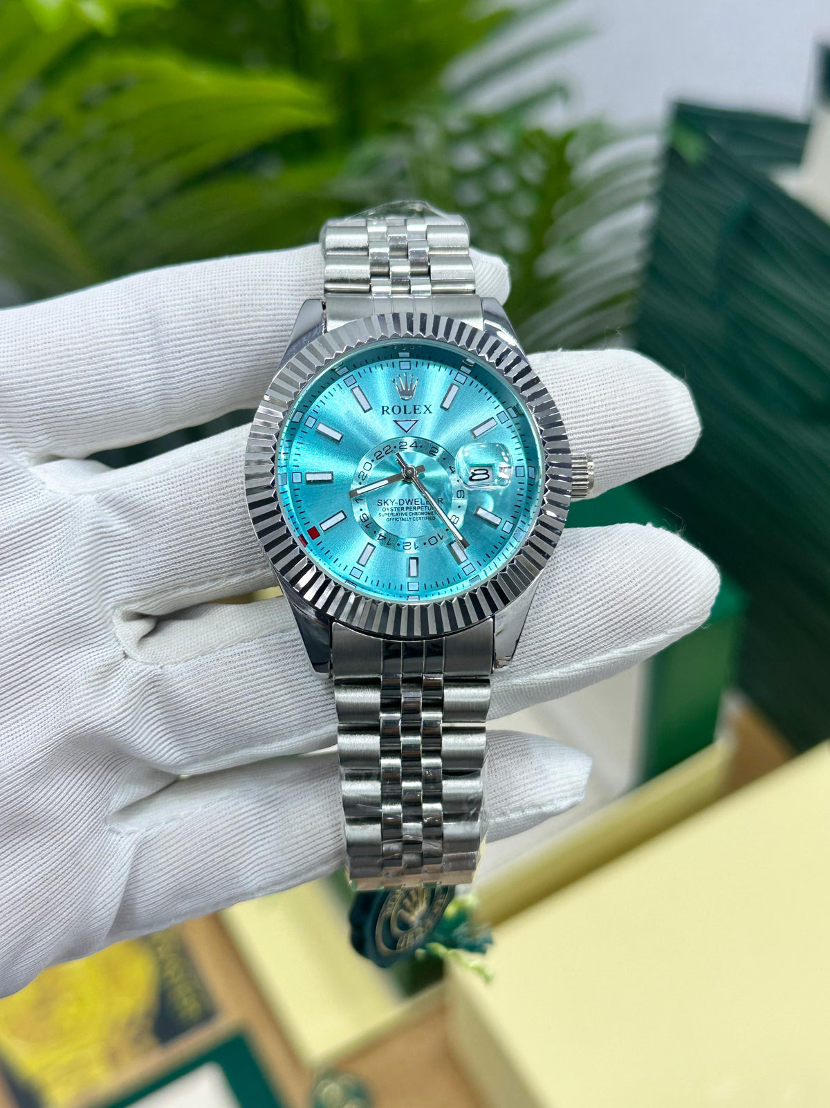 ROL.EX SKY DWELLER TIFFANY DIAL