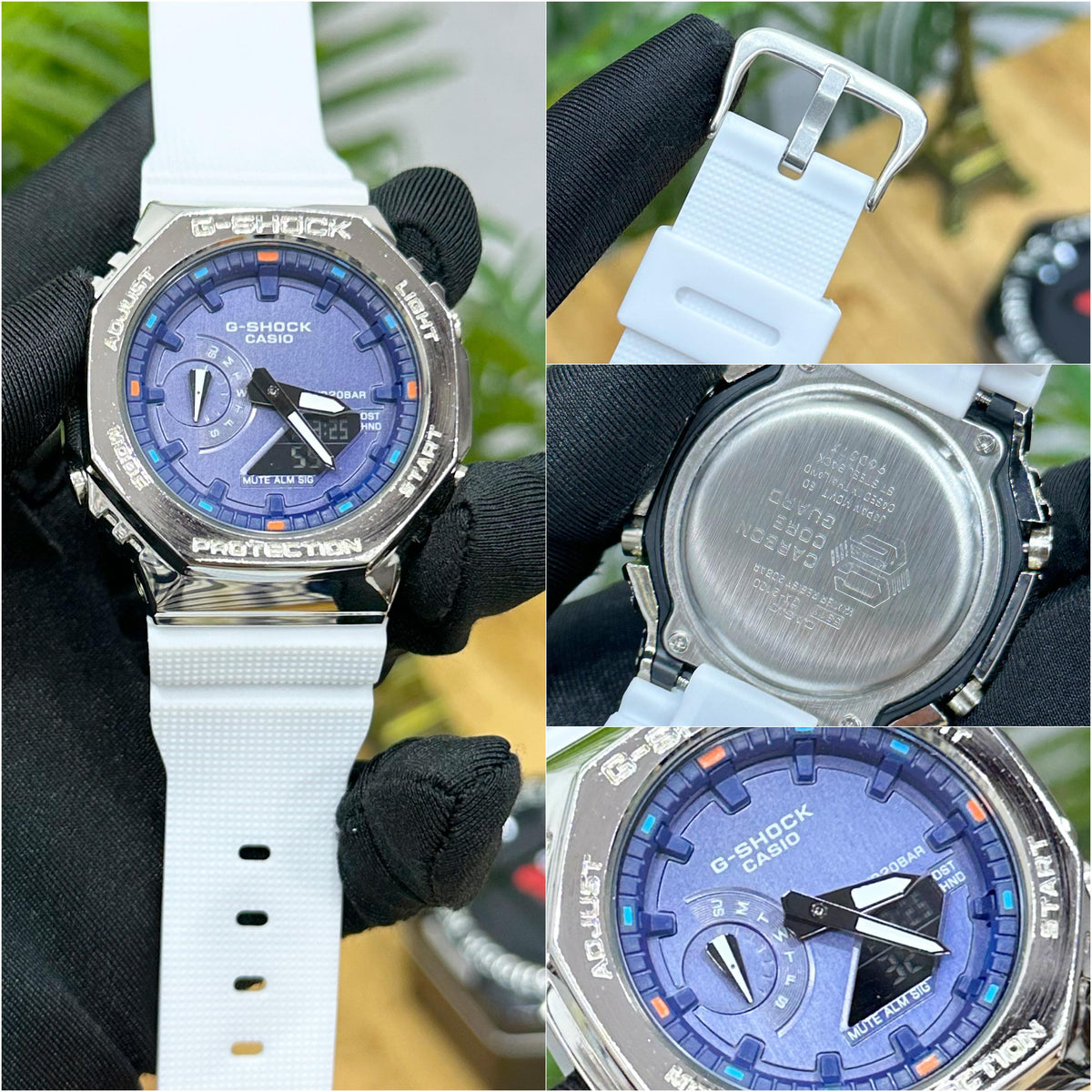 NEW G SHOCK GM 2100 WHITE & BLUE