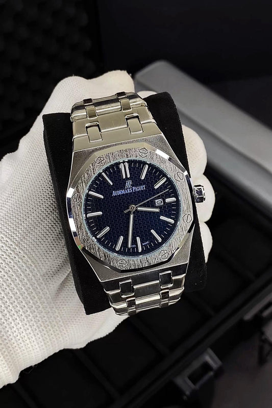 Aude.mars Piguet Royal Oak Quartz Silver-Blue