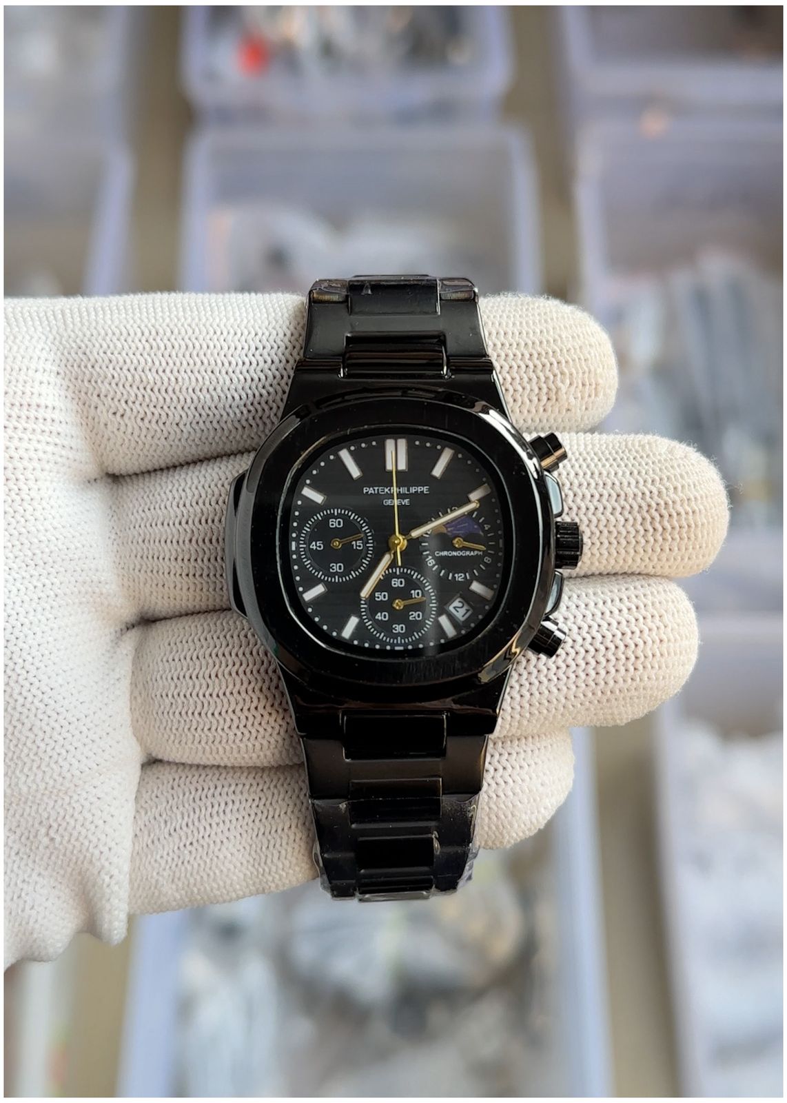 New Patek_Philippe Nautilus Steel Sun Moon