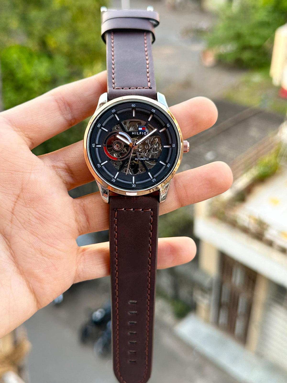 EVER ROCKING! TOM.MY HILFIGER AUTOMATIC ROSE GOLD