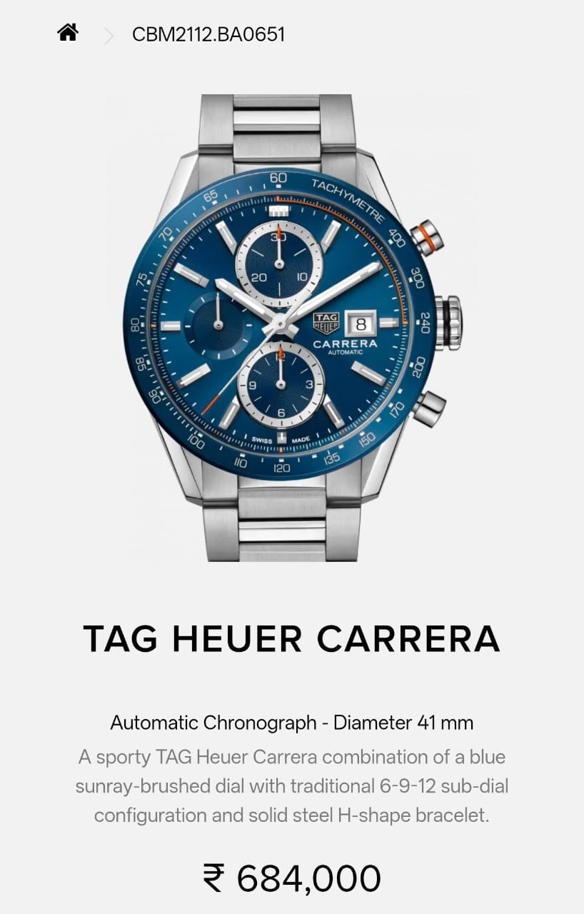 NEWTAG HEUER CARRERA CALIBER 17 JAPAN