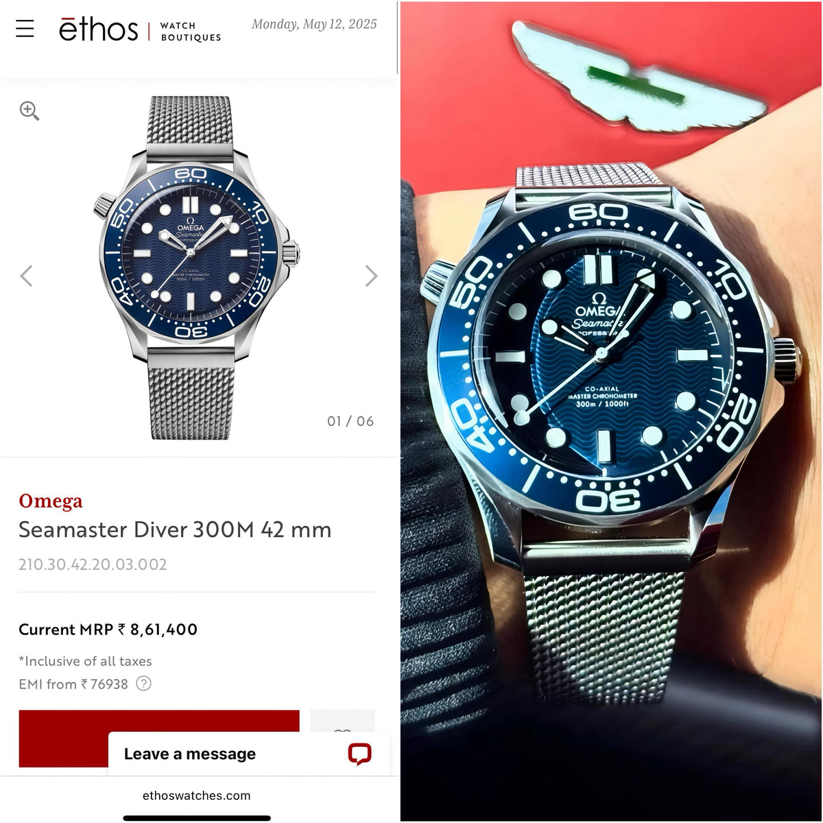 Om.ega Seamaster Diver 300M