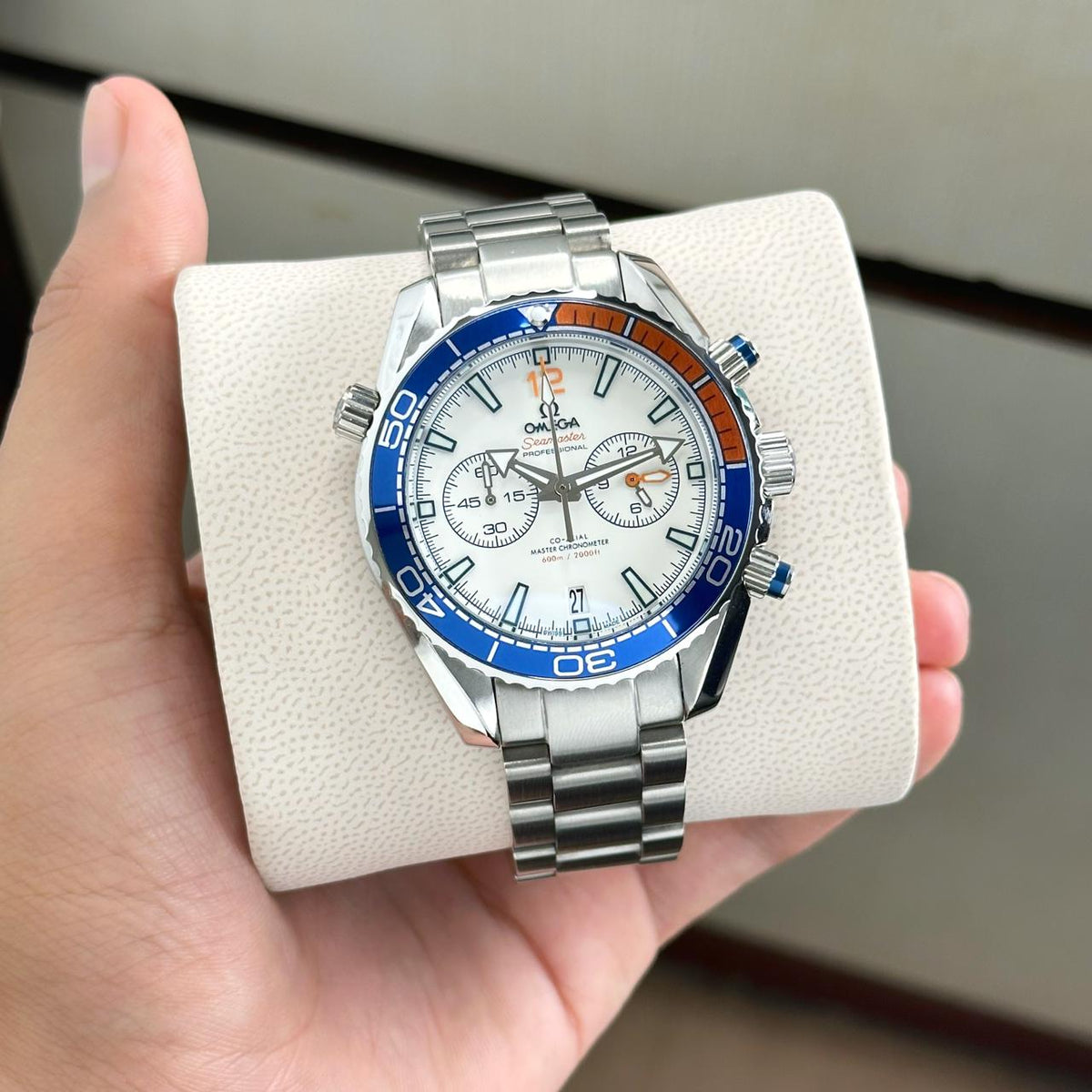 Om.ega Seamaster Planet Ocean Quartz Japan