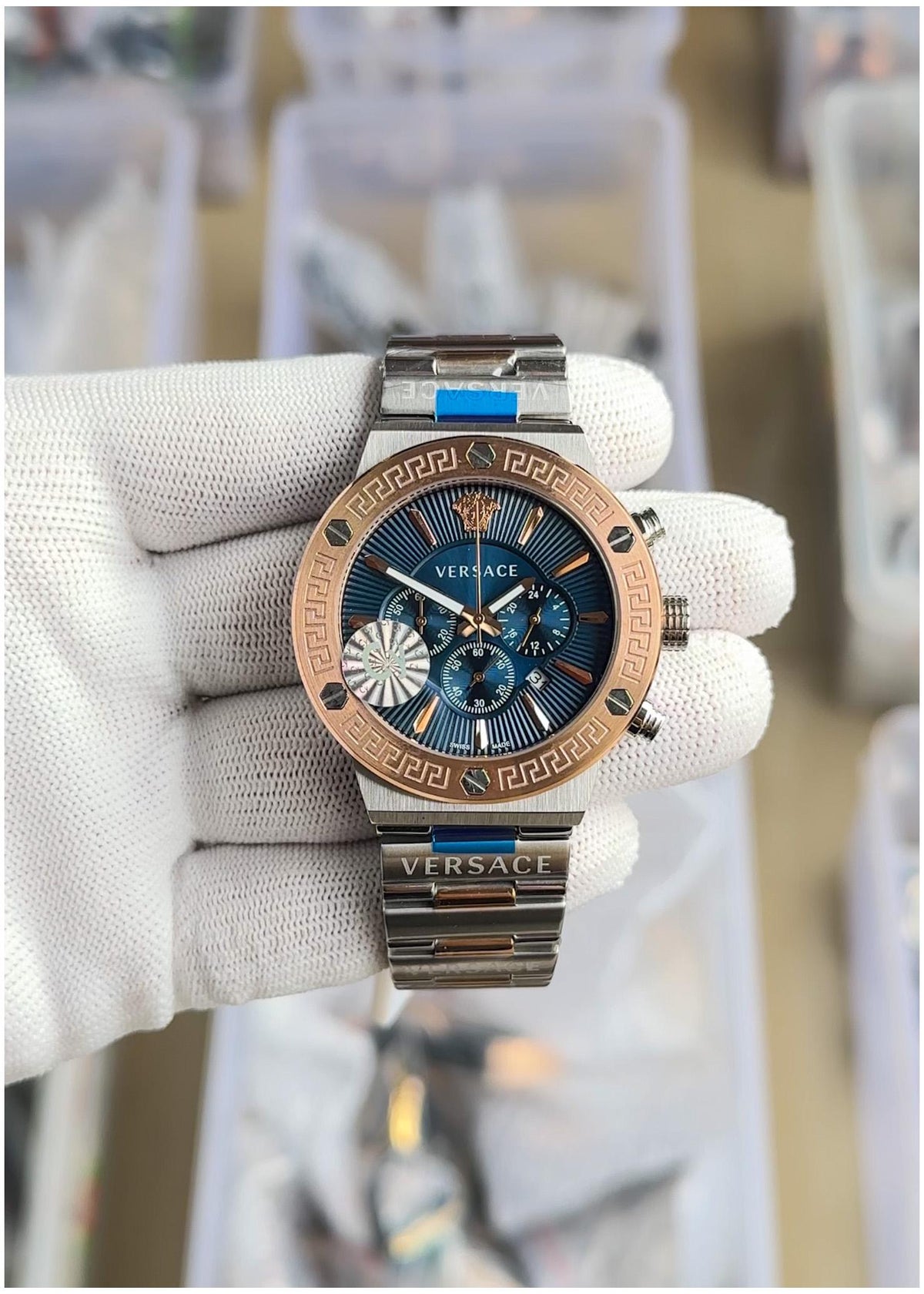 Ver.sace Grece Chronograph Japan
