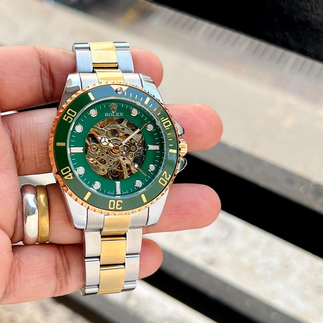 Rol.ex oyster perpetual skeleton