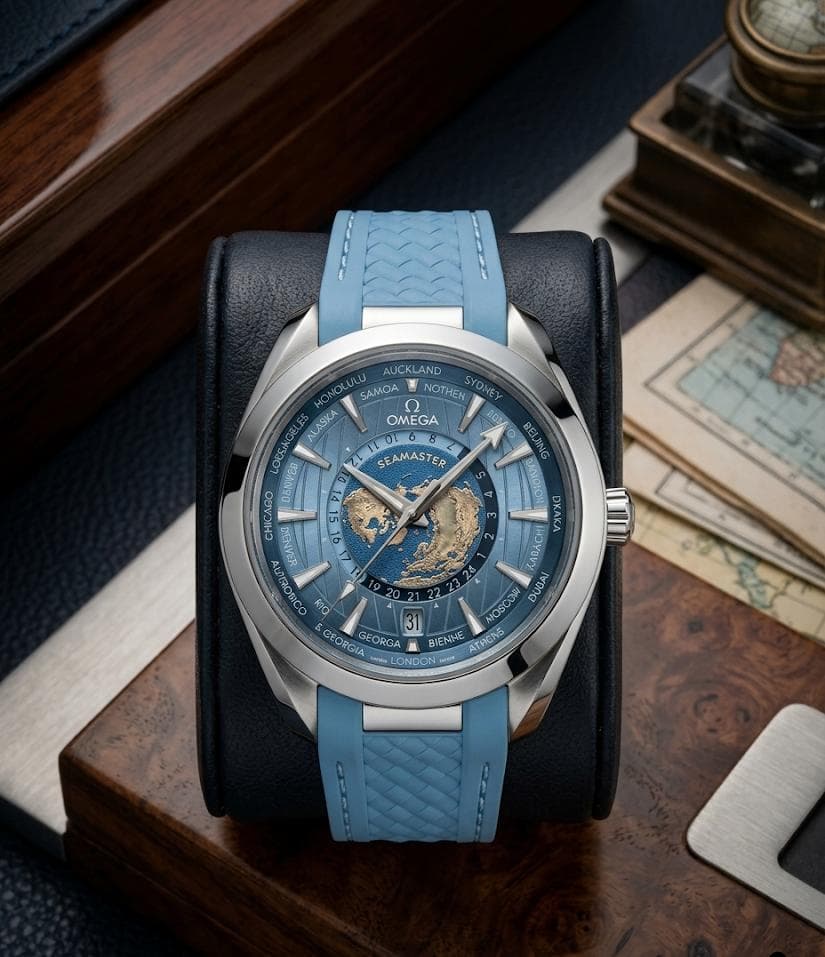 Om.ega Seamaster Aqua Terra World Map 150M Automatic