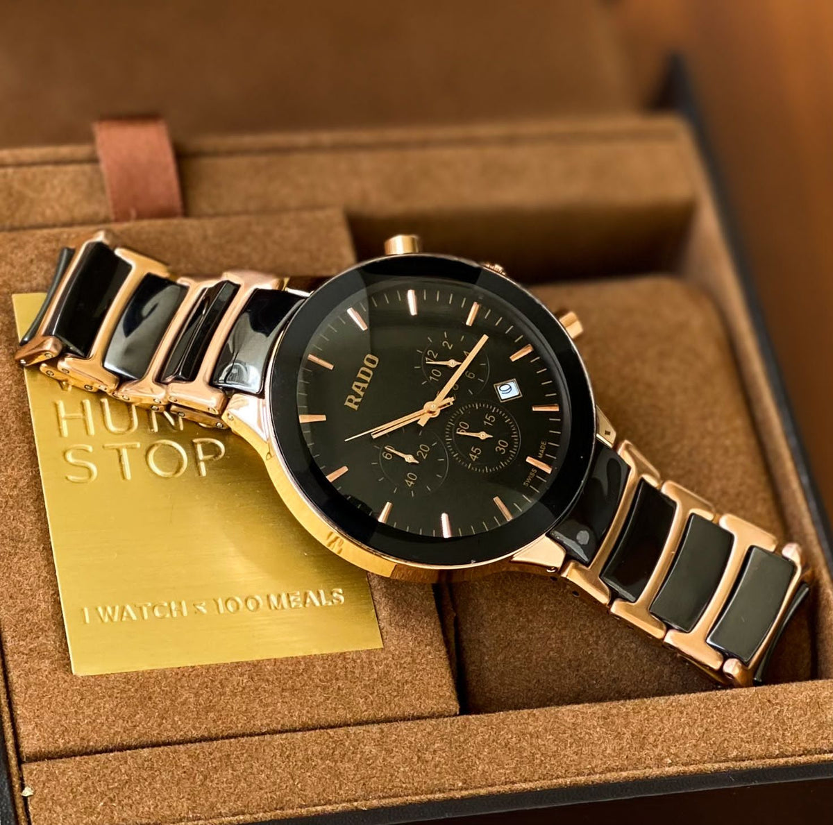 Ra.do centrix chronograph Black-Copper
