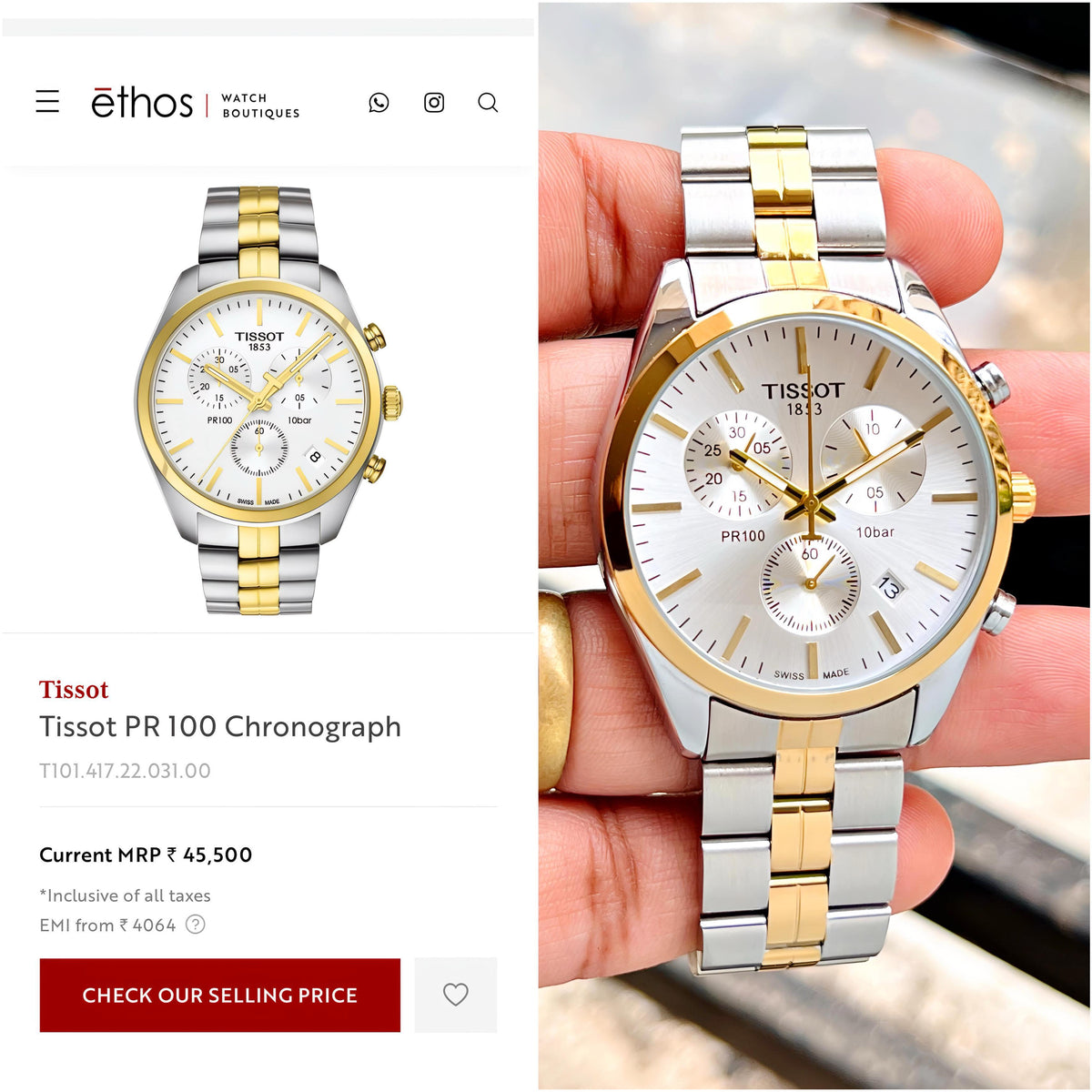 Tis.sot Pr100 Chronograph