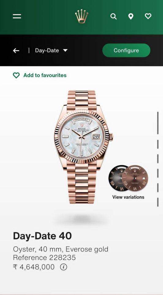 Rol.ex Oyster Perpetual Day Date Diamond
