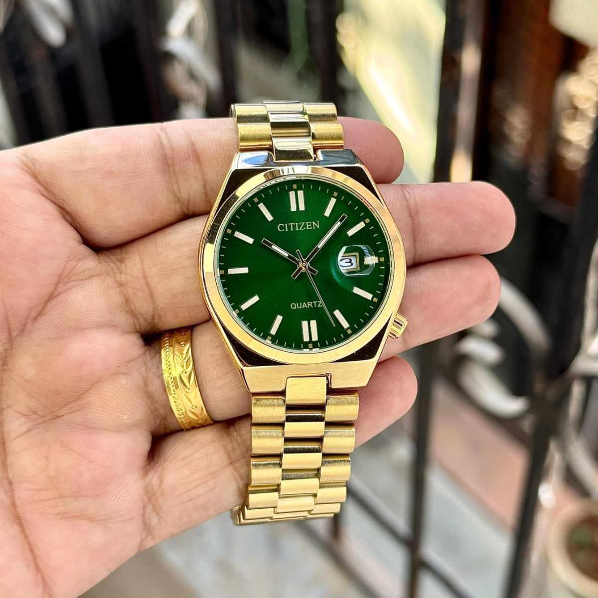 Citi.zen Tsuyosa Quartz Gold Green