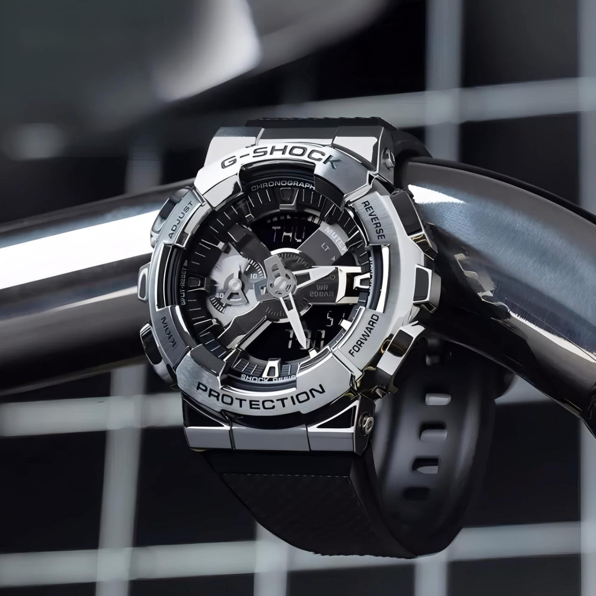 New Casio G Shock GM110 Silver