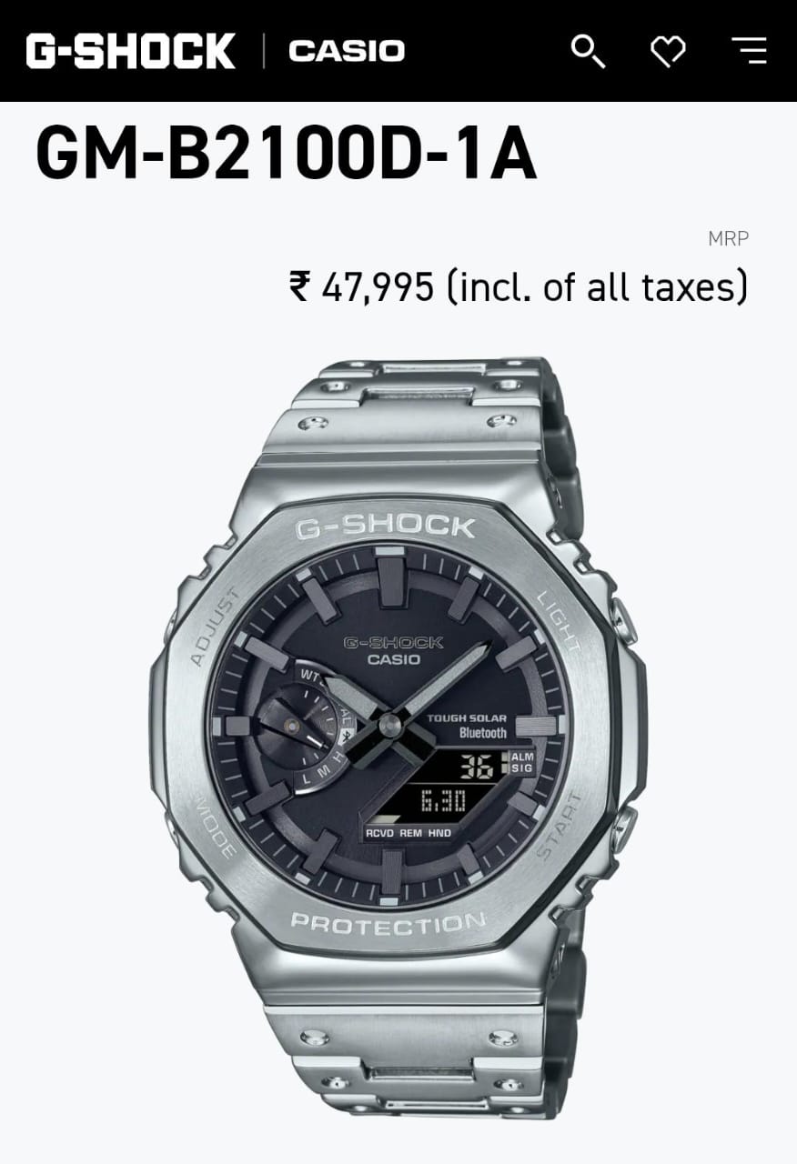 New Casio G shock gm2100