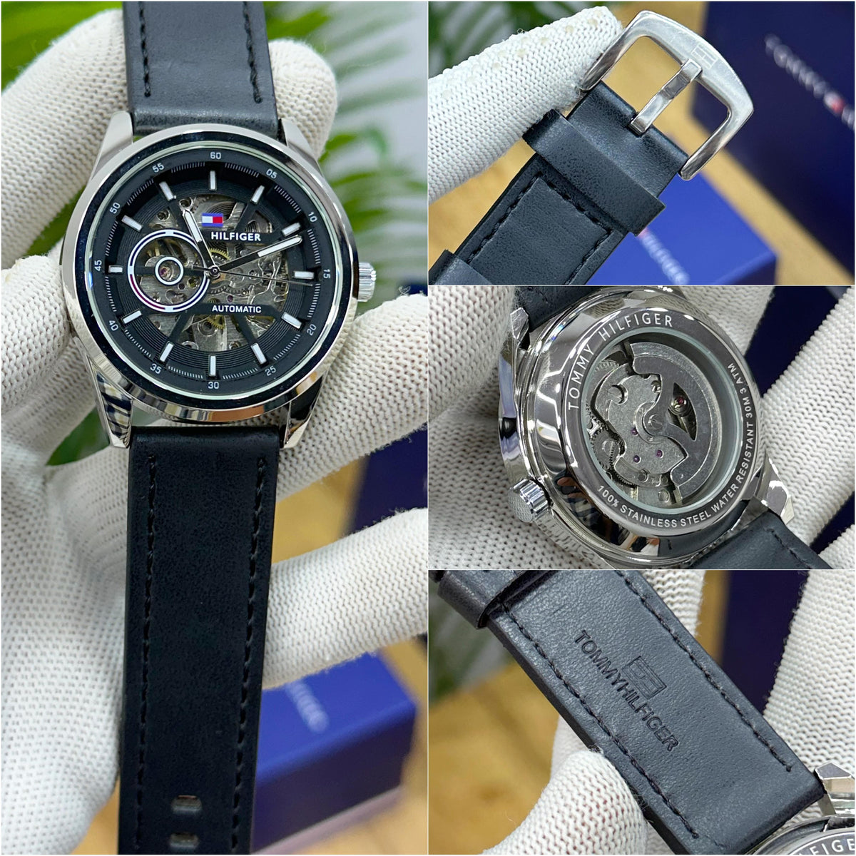 TOMMY_HILFIGER AUTOMATIC SILVER BLACK