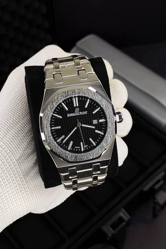 Aude.mars Piguet Royal Oak Quartz Silver-Black