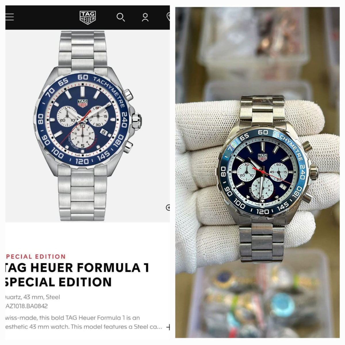 New Tag_heuer Formula 1 Chronograph Blue