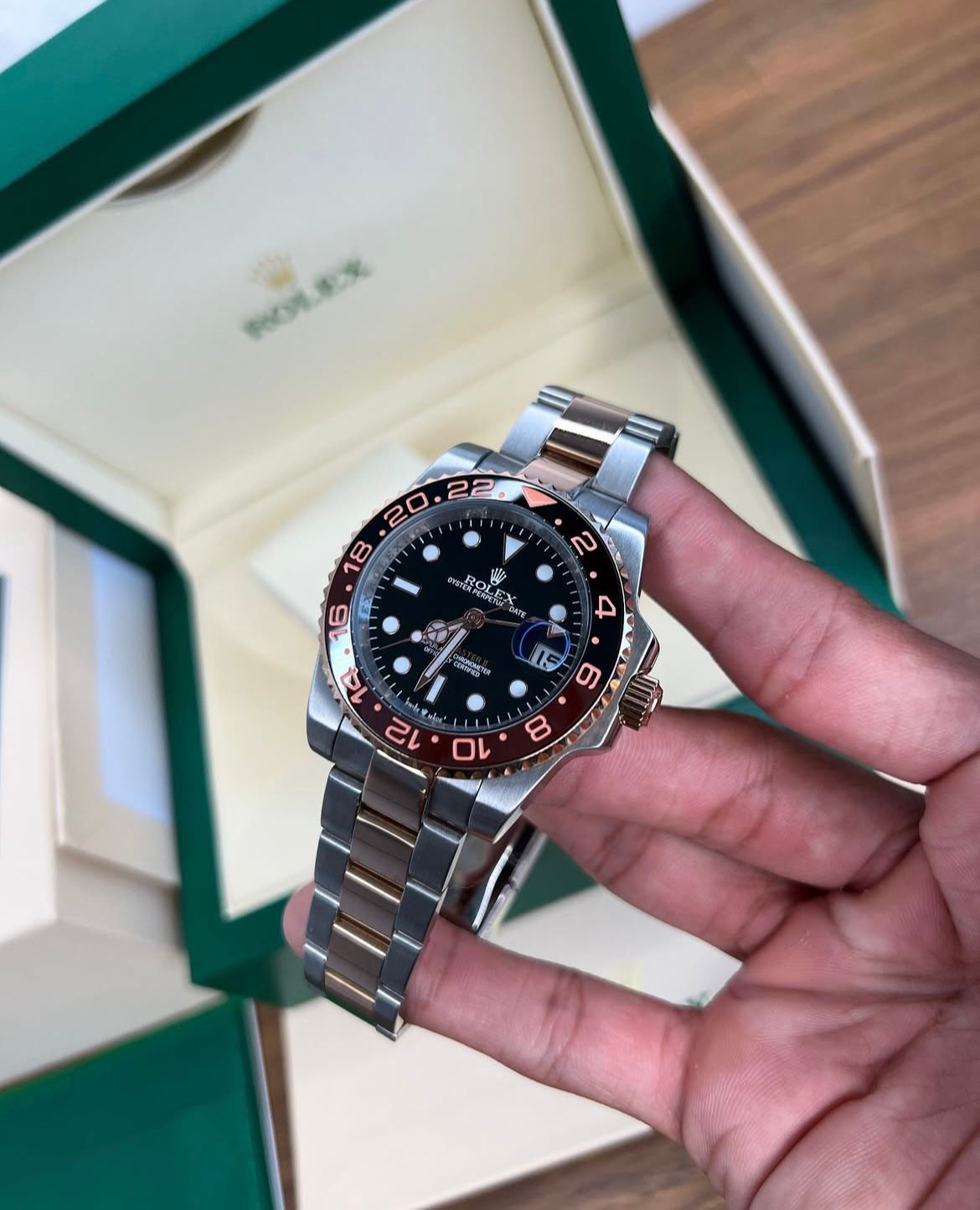 Rol.ex GMT master ll root beer