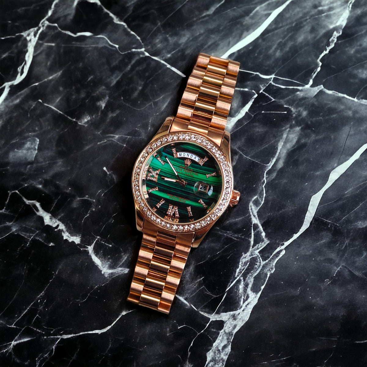 Rol.ex Oyster perpetual Day Date Diamond 40 Battery