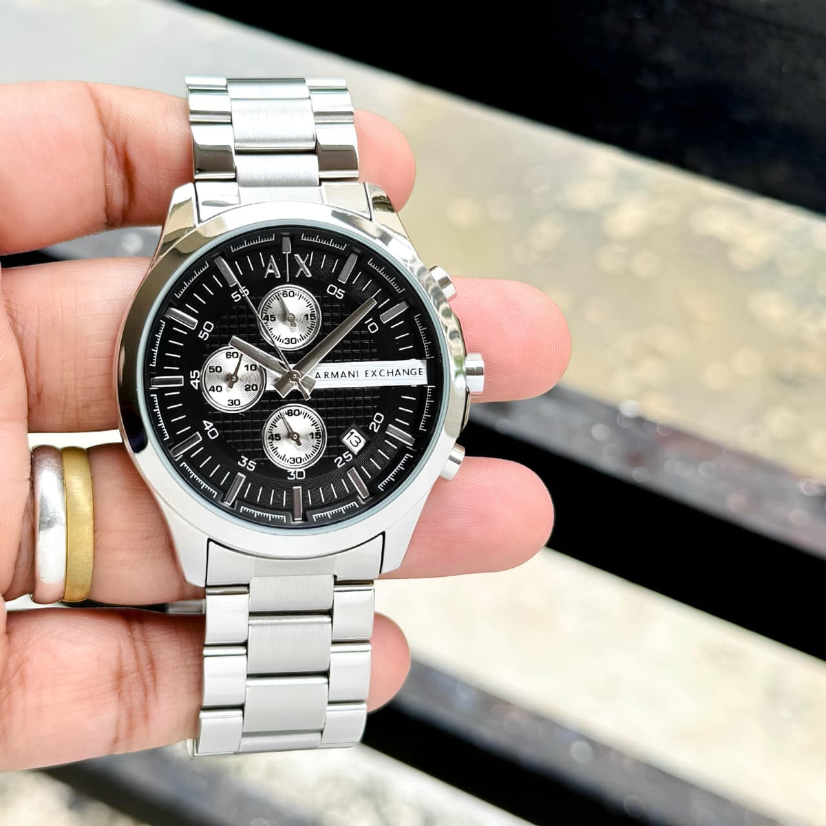 Ar.mani Exchange Hampton Silver-Black