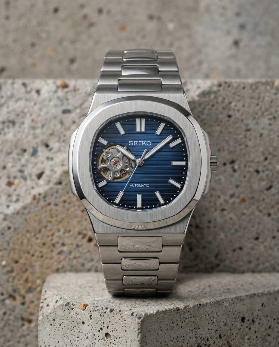 Sei.ko Mod Nautilus Phantom Open Heart Automatic