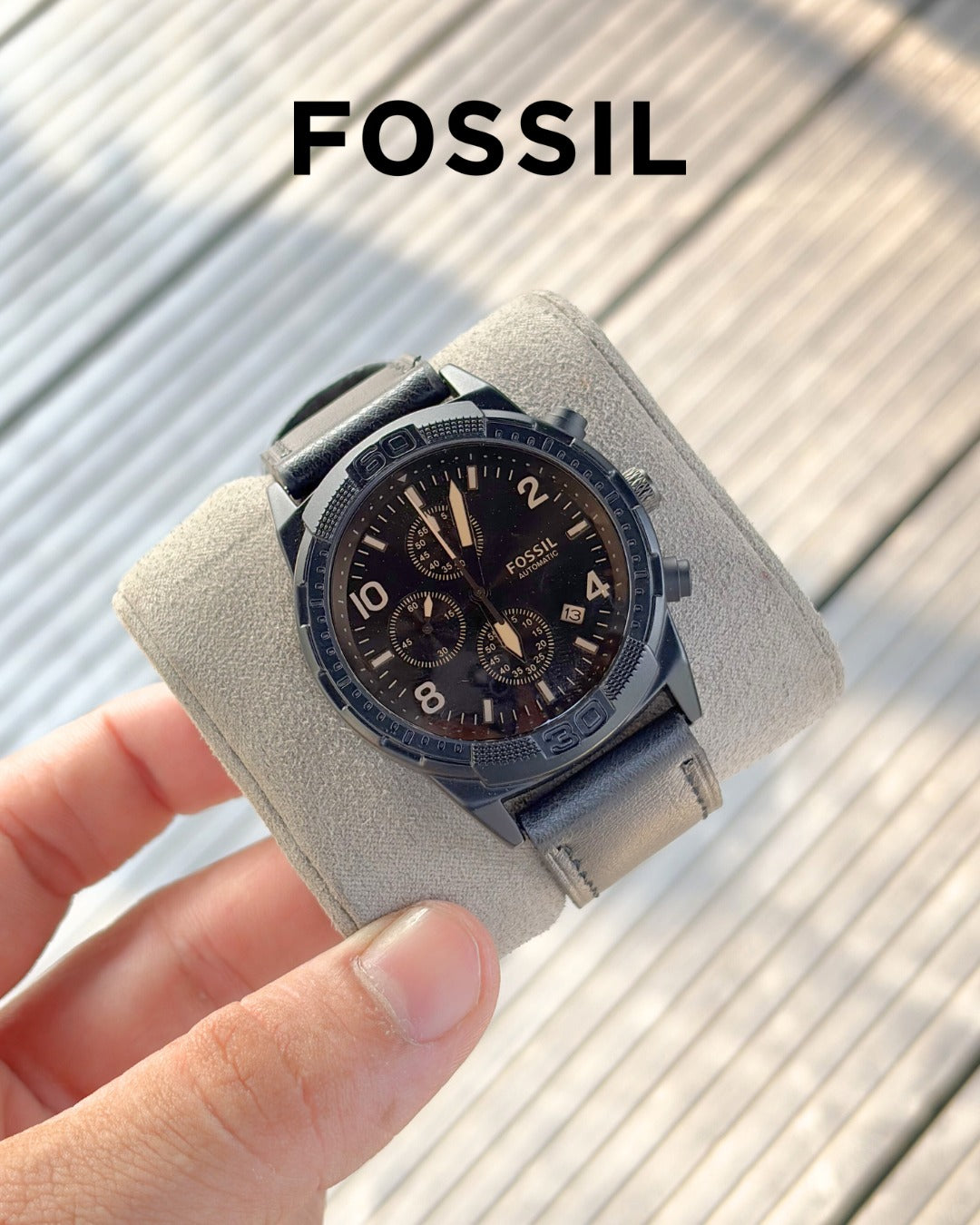 Fos.sil Bronson Chronograph Luggage Leather